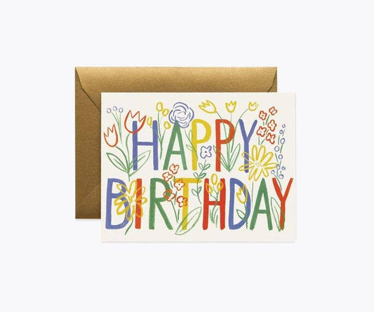 Boxed set Brushstroke Birthday Cards