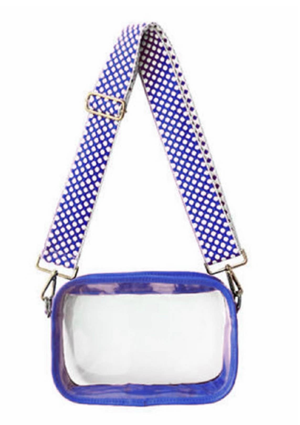 Cameron Stadium Bag W/zig zag strap Blue