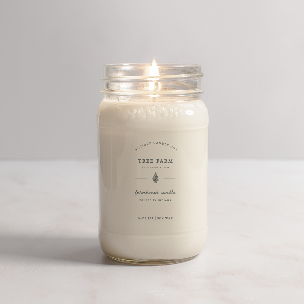 Tree Farm - Soy Wax Mason Jar Candle: 8 oz