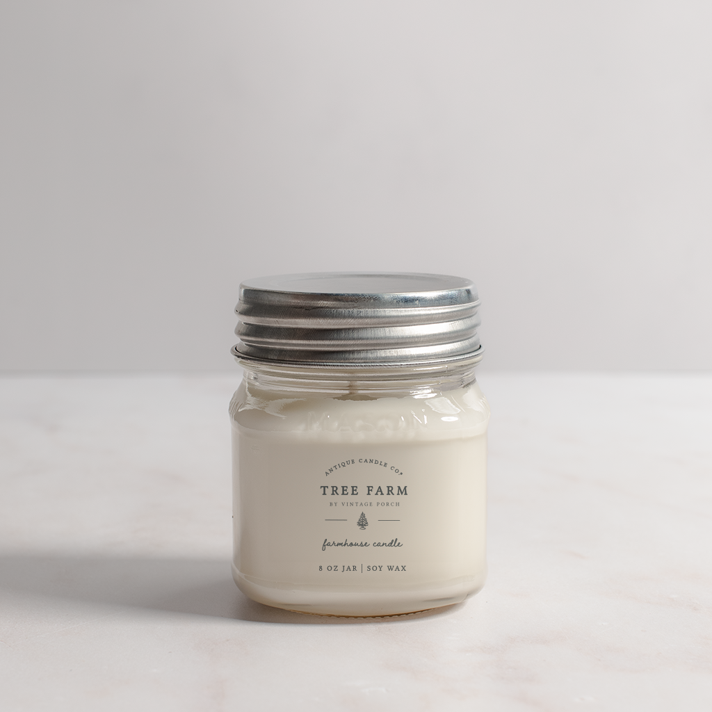 Tree Farm - Soy Wax Mason Jar Candle: 8 oz