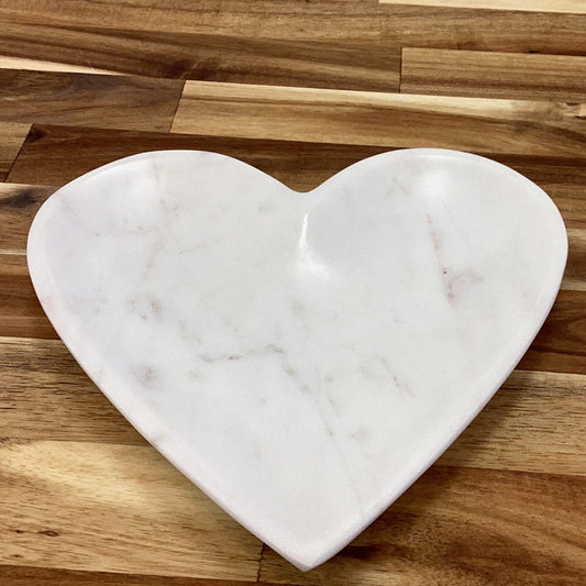 Marble heart dish tray