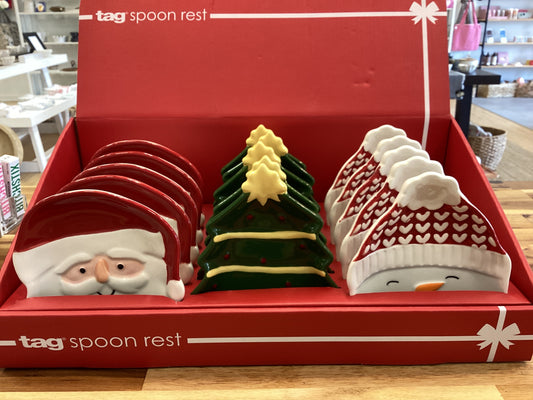 Holiday spoon rest, 3 styles