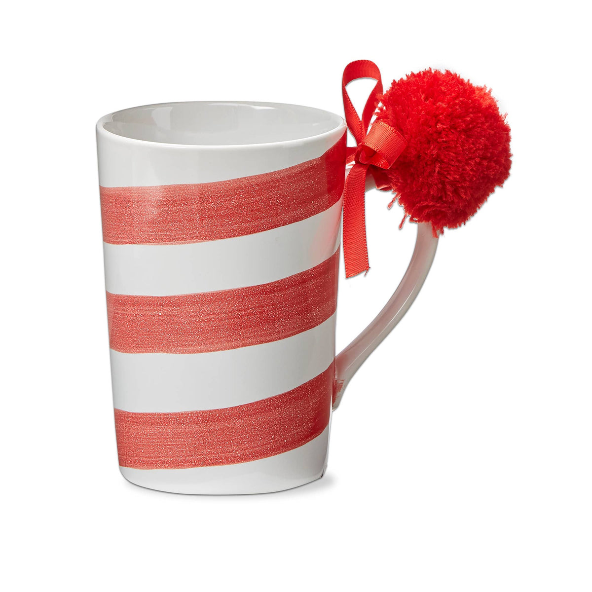 Christmas Candy Cane Stripe Mug - Red Multi