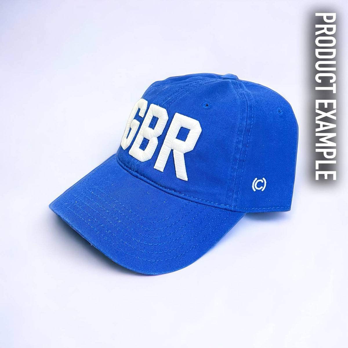 Dad Hats - Customizable: Blue Cotton Hat