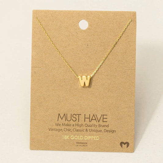 Initial Pendant Necklace