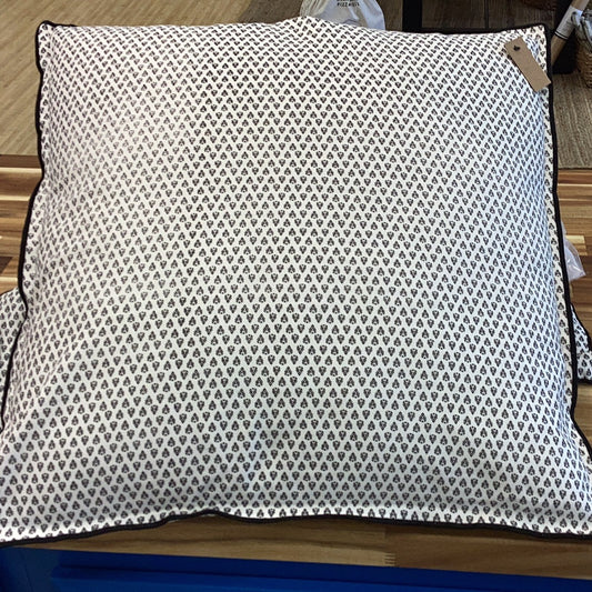 20” square pillow…black and white pattern (very preppy)