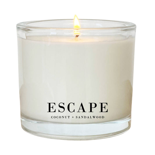 Escape | Coconut & Sandalwood Coconut Wax Candle