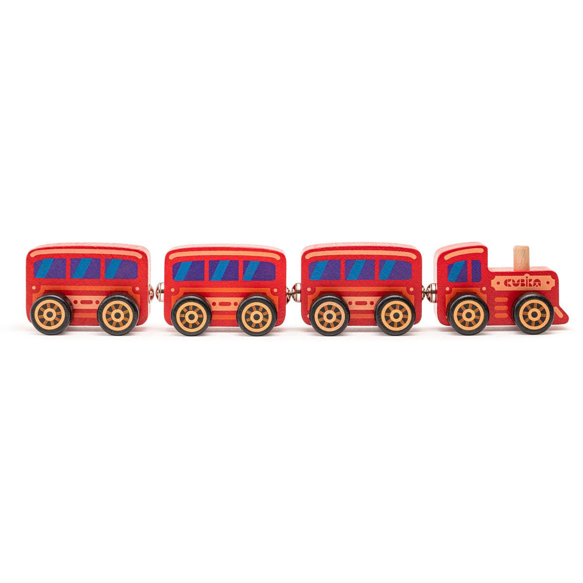 Wooden toy - train "Cubika"