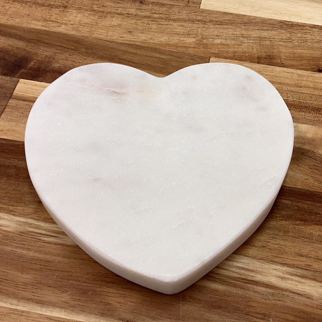 Marble heart shaped dish