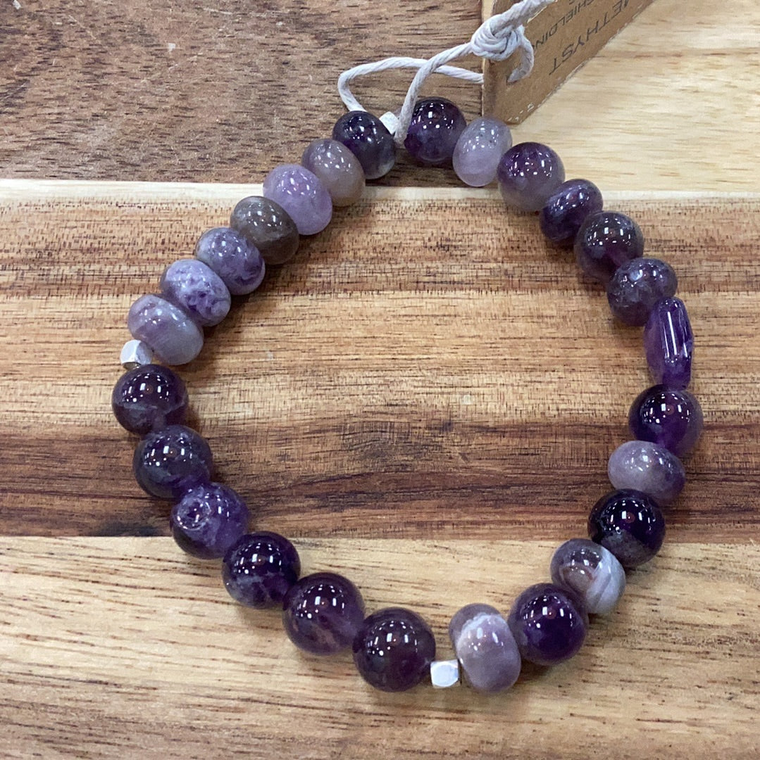 Scout stone stacking bracelet… amethyst