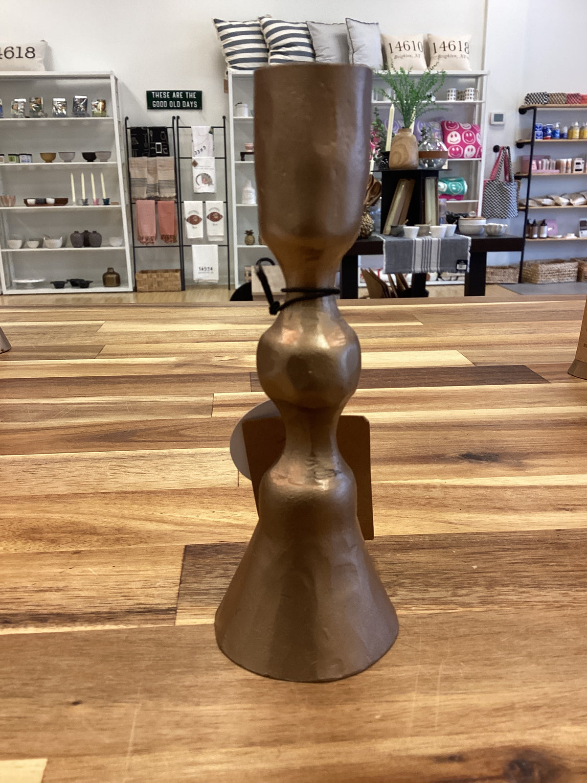 Cast iron taper candle holder, small