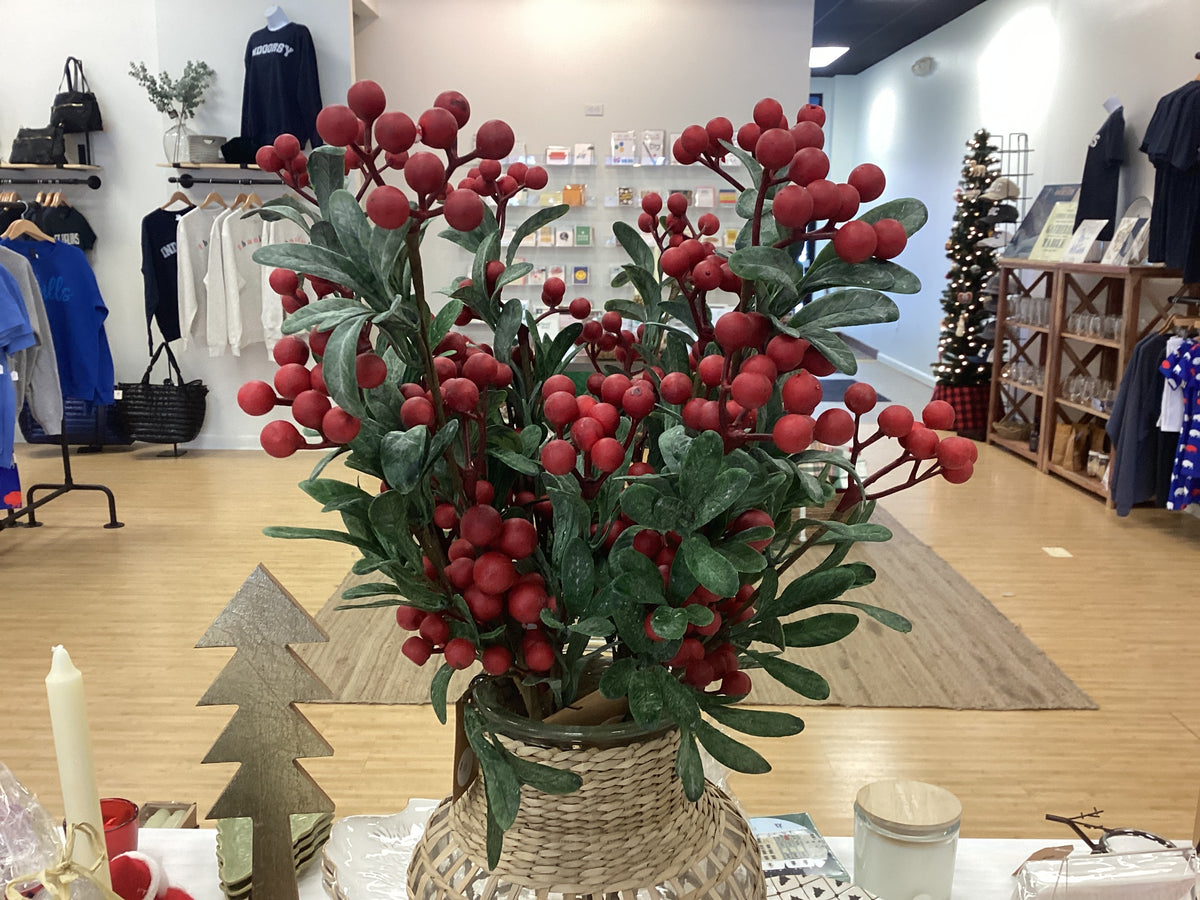 Berry and leaf branch, 2 colors