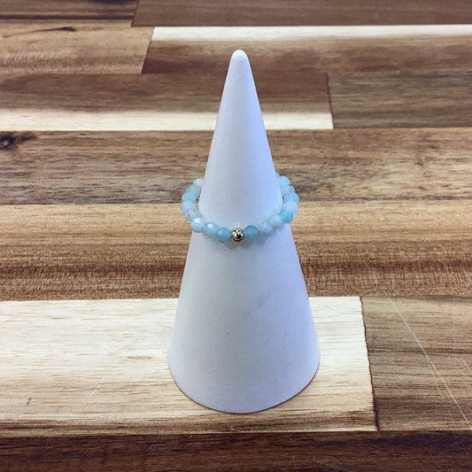 Glee Rock N Roll ring amazonite