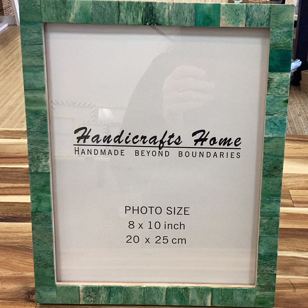 8" x 10" Photo Frame Green Handmade Gift - Pack of 2: Green / 8x10