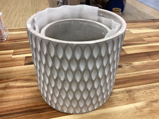 Clay planter, set of 2