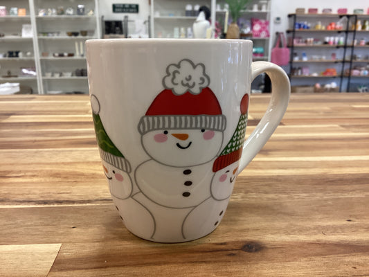 Happy snowman mug