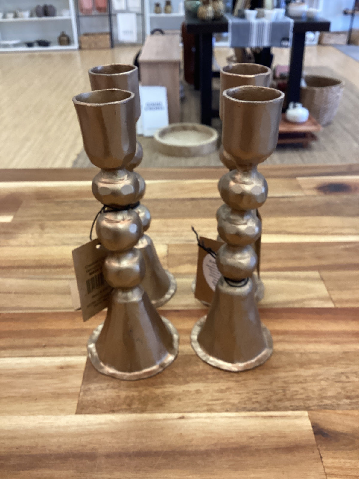 Cast iron taper candle holder, large