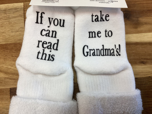 Stocking Stuffer | If you can Read this Take Me to Grandmas!…6-18 months