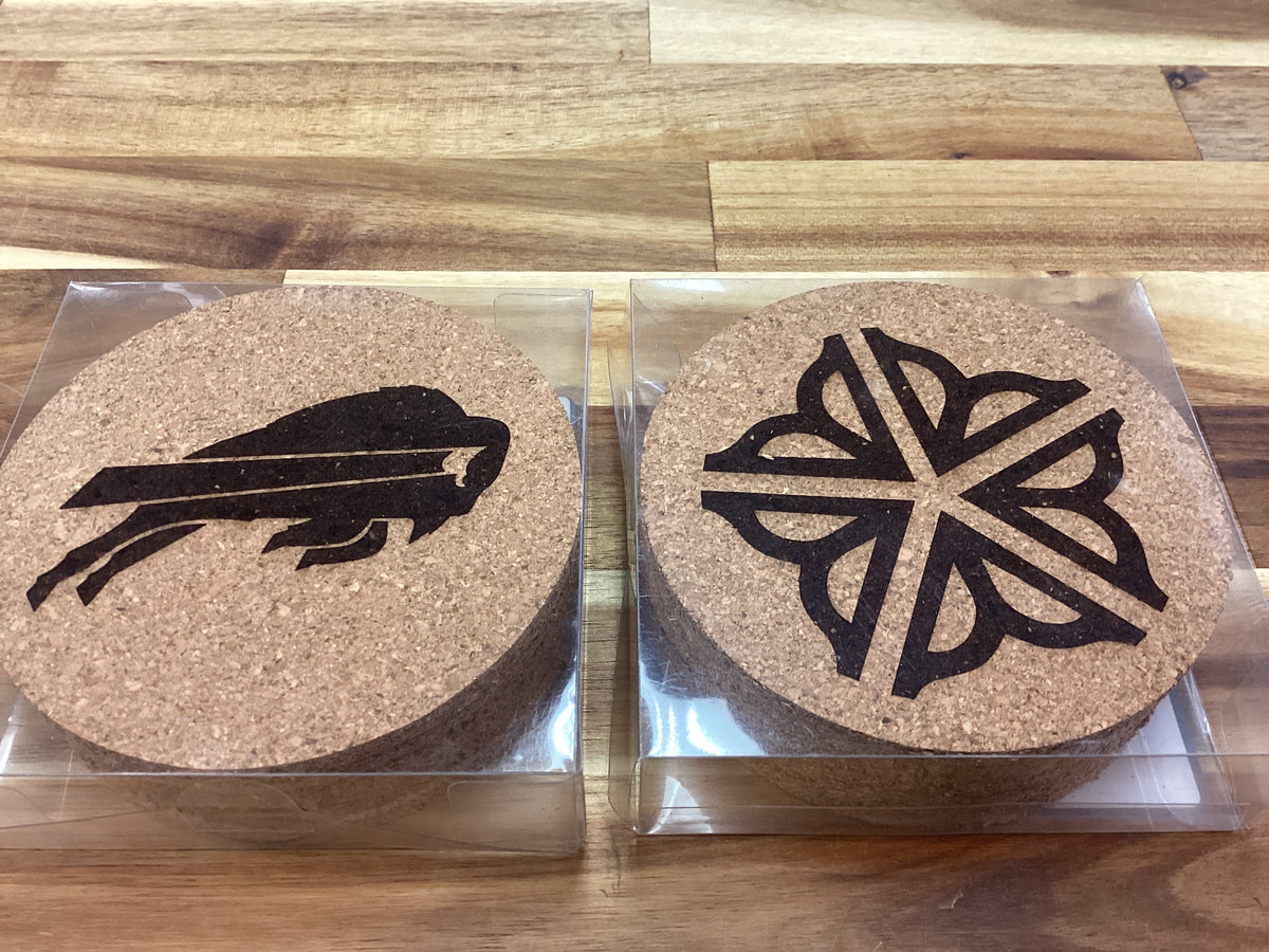 Cork coasters