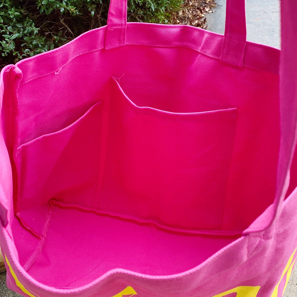 Well Made Beach Canvas Tote: Yellow