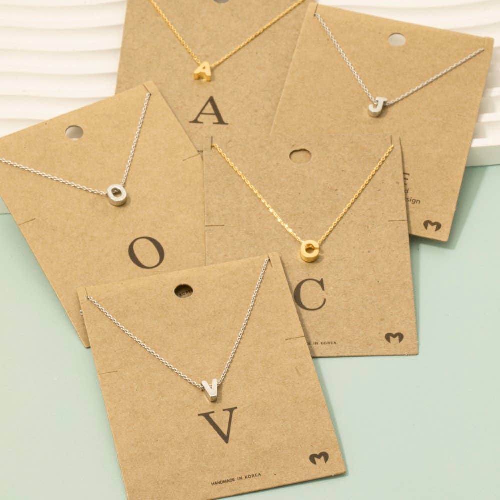 Initial Pendant Necklace