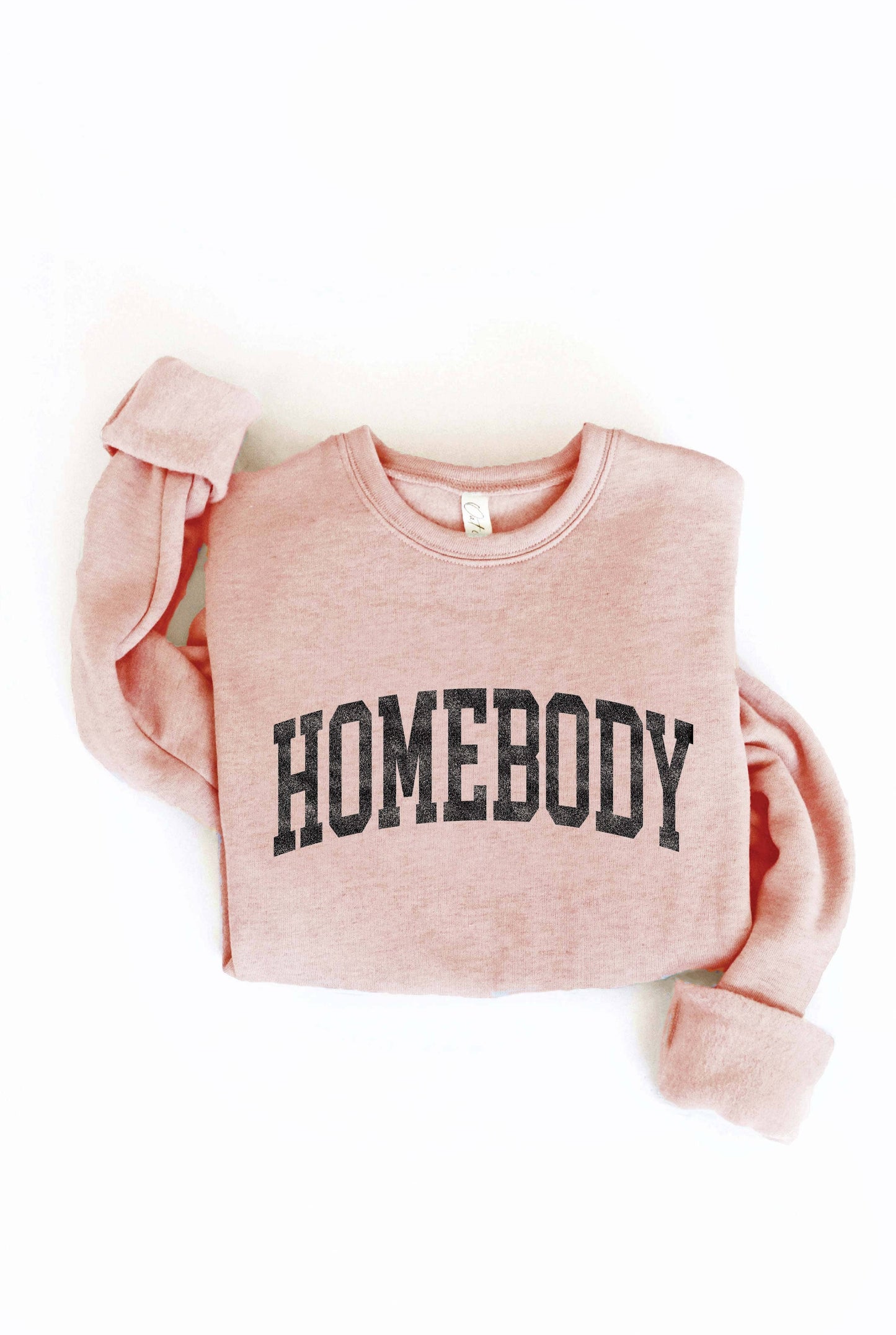 HOMEBODY Graphic Sweatshirt: ATHLETIC HEATHER / S