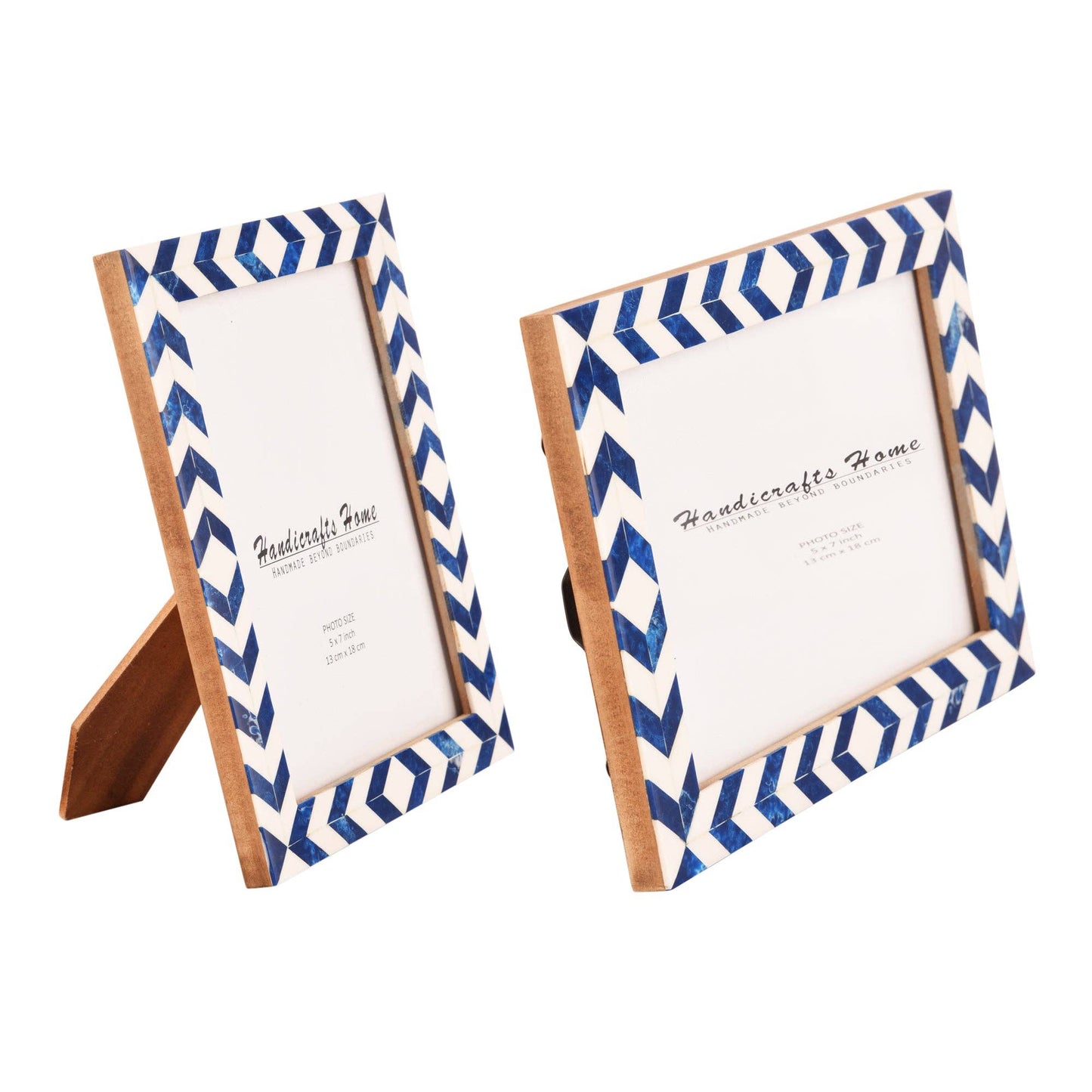 Photo Frame Lisbon Azul Pack of 2 Blue & White 5x7 Inch: Lisbon Azul