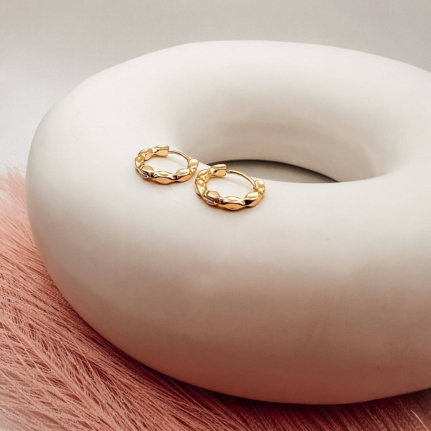 Glam & Go 18K Gold Huggie Earrings