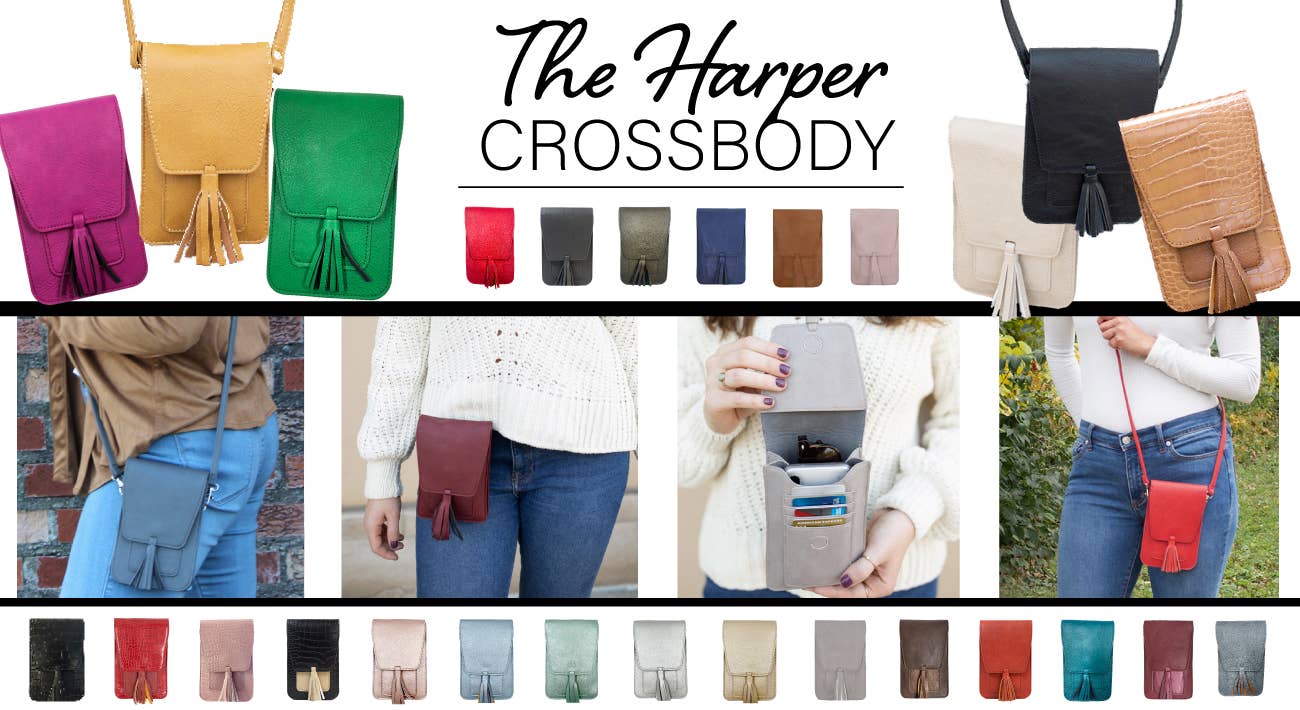 Harper Crossbody: KELLY GREEN
