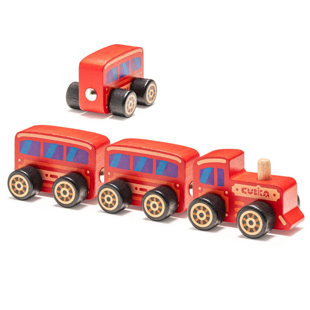 Wooden toy - train "Cubika"