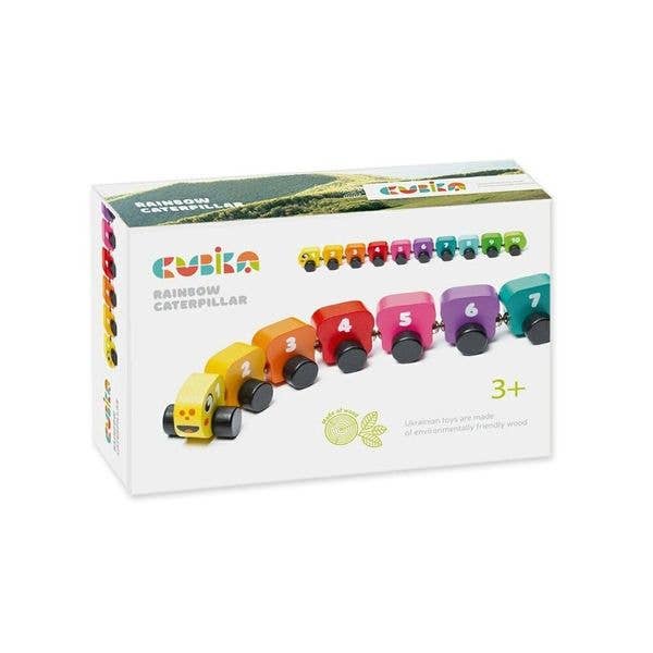 Wooden toy "Rainbow Caterpillar"
