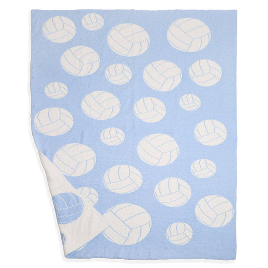 Volleyball Throw Blanket : Blue