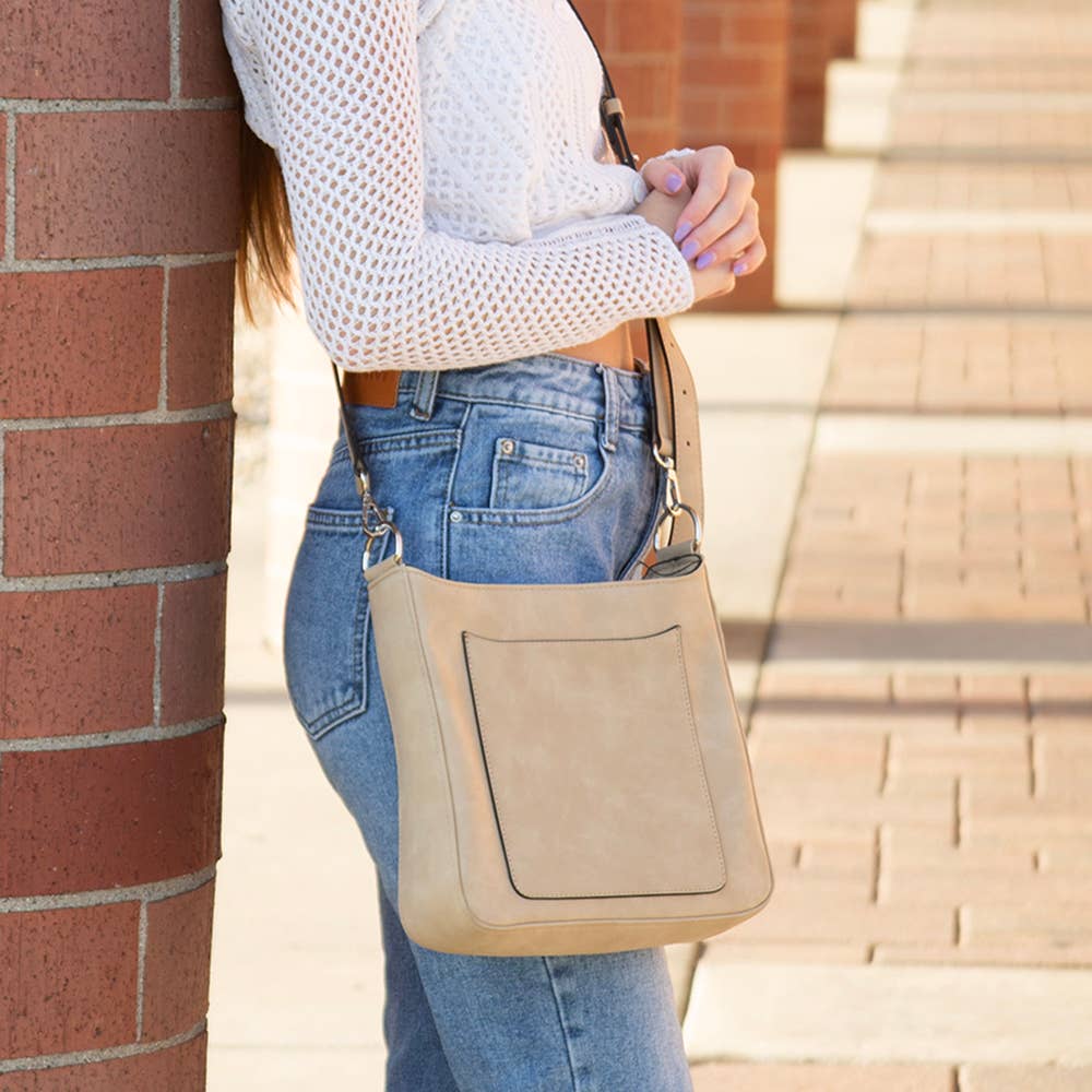 MAY SUEDE VEGAN LEATHER CROSSBODY🍁: BLACK