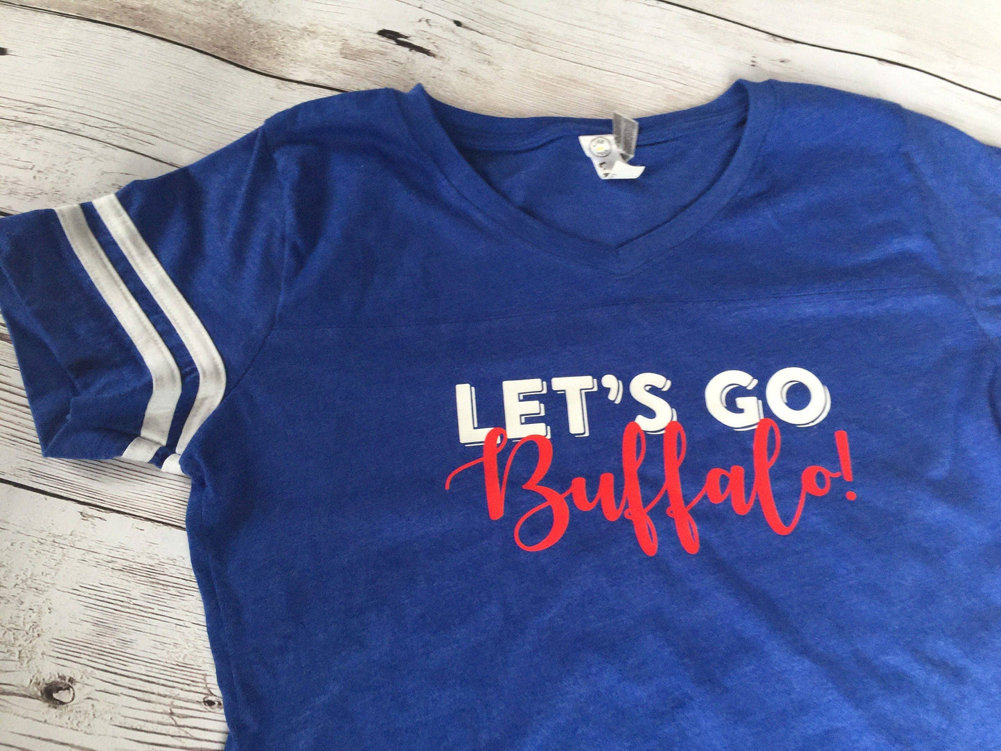 Bills Shirt for her | Buffalo shirt for her | plus size: Blue / M
