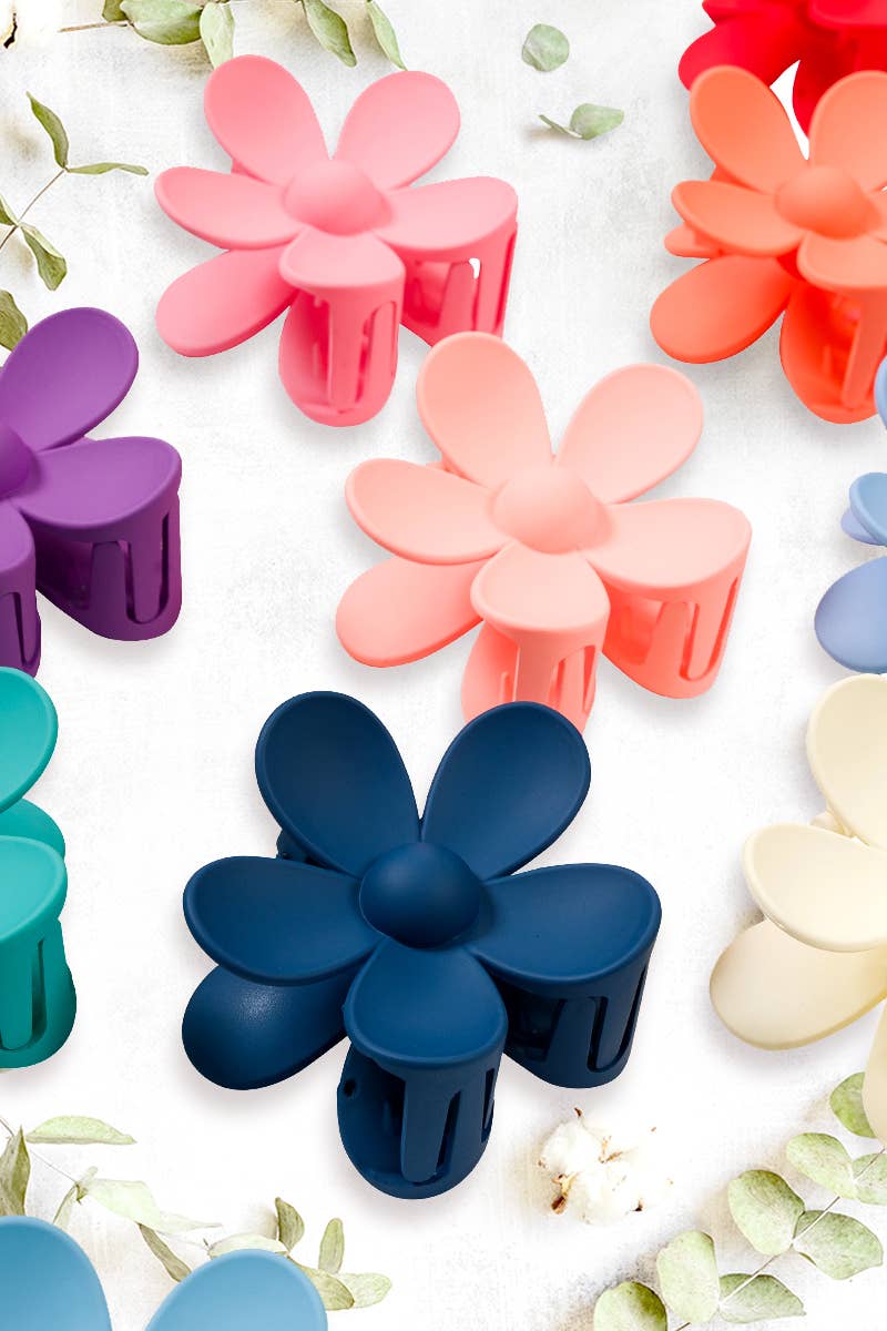 ....42POPS FLOWER HAIR CLAW HAIR CLIP Open pack: OS / GREEN-157780
