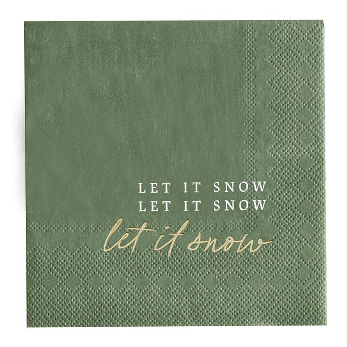 Cocktail Napkin - Let It Snow: Paper