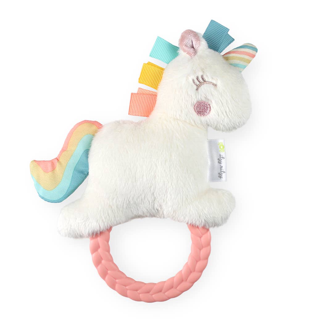 Ritzy Rattle Pal™ Plush Rattle Pal with Teether: Rainbow