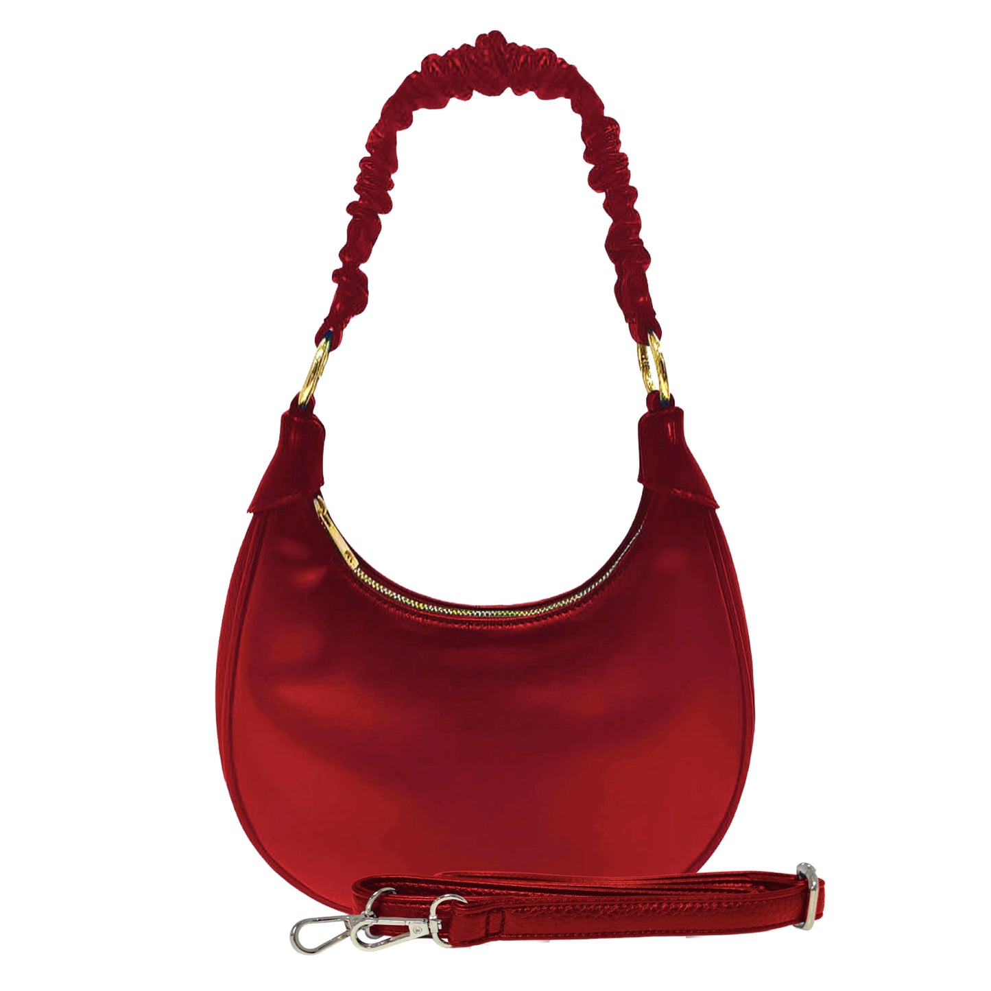 NEW! Jess 3-in-1 Hobo, Crossbody & Wristlet: Red
