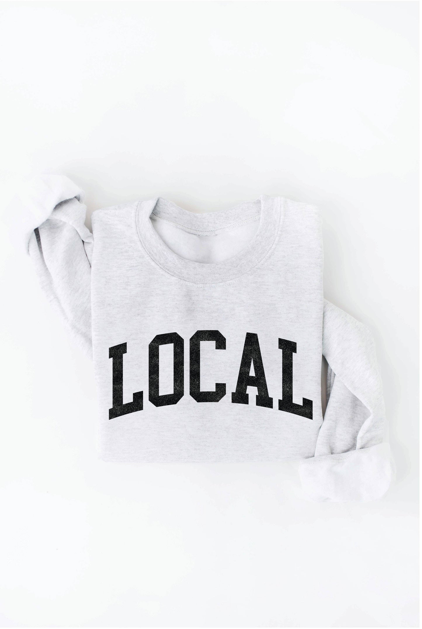LOCAL graphic sweatshirt: L / MAROON