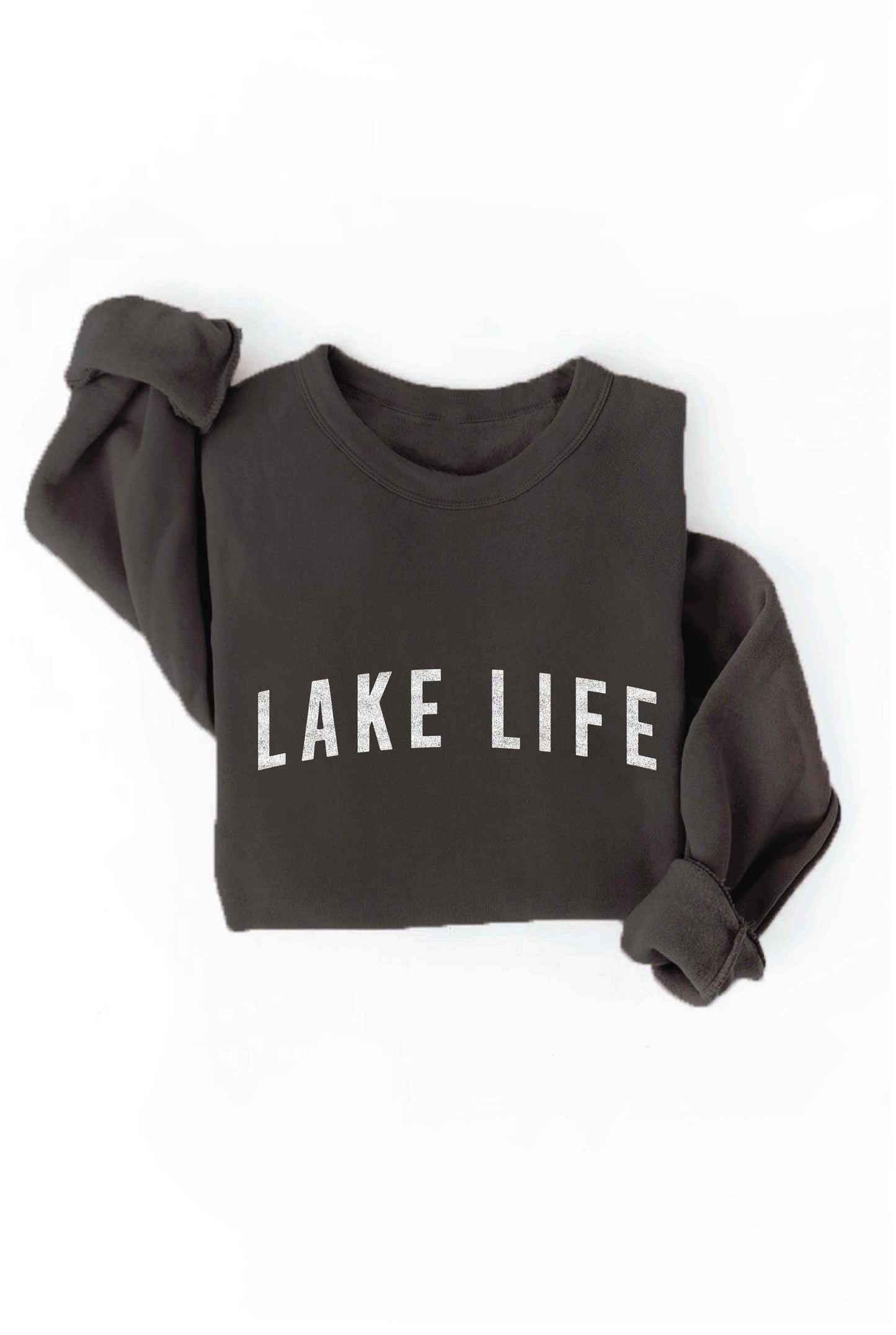 LAKE LIFE Graphic Sweatshirt: M / HEATHER ROYAL