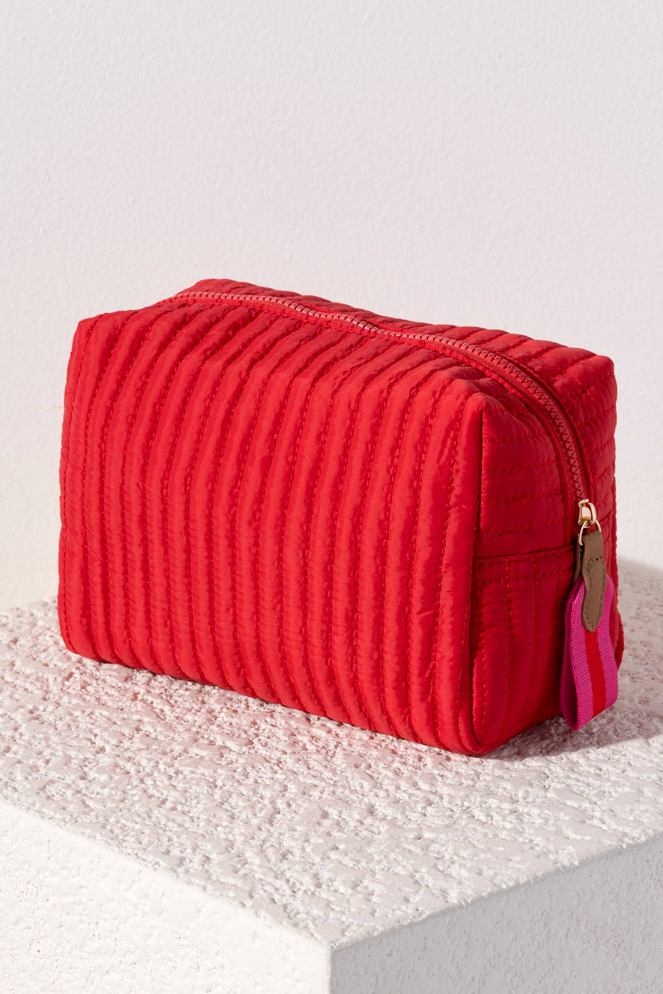 EZRA LARGE COSMETIC BAG: Navy