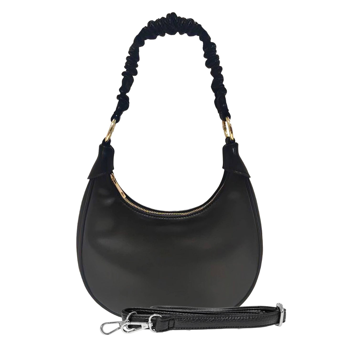 Jess 3-in-1 Hobo, Crossbody & Wristlet: Black