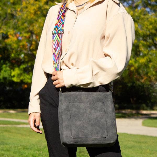 MAY SUEDE VEGAN LEATHER CROSSBODY🍁: Plum