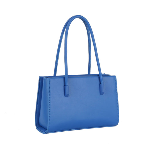 Women Ladies Satchel Top Handle Hobo Bag: Royal Blue