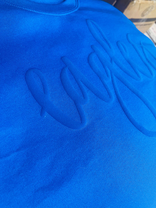 Go bills Puff Sweatshirt: Medium / Royal blue