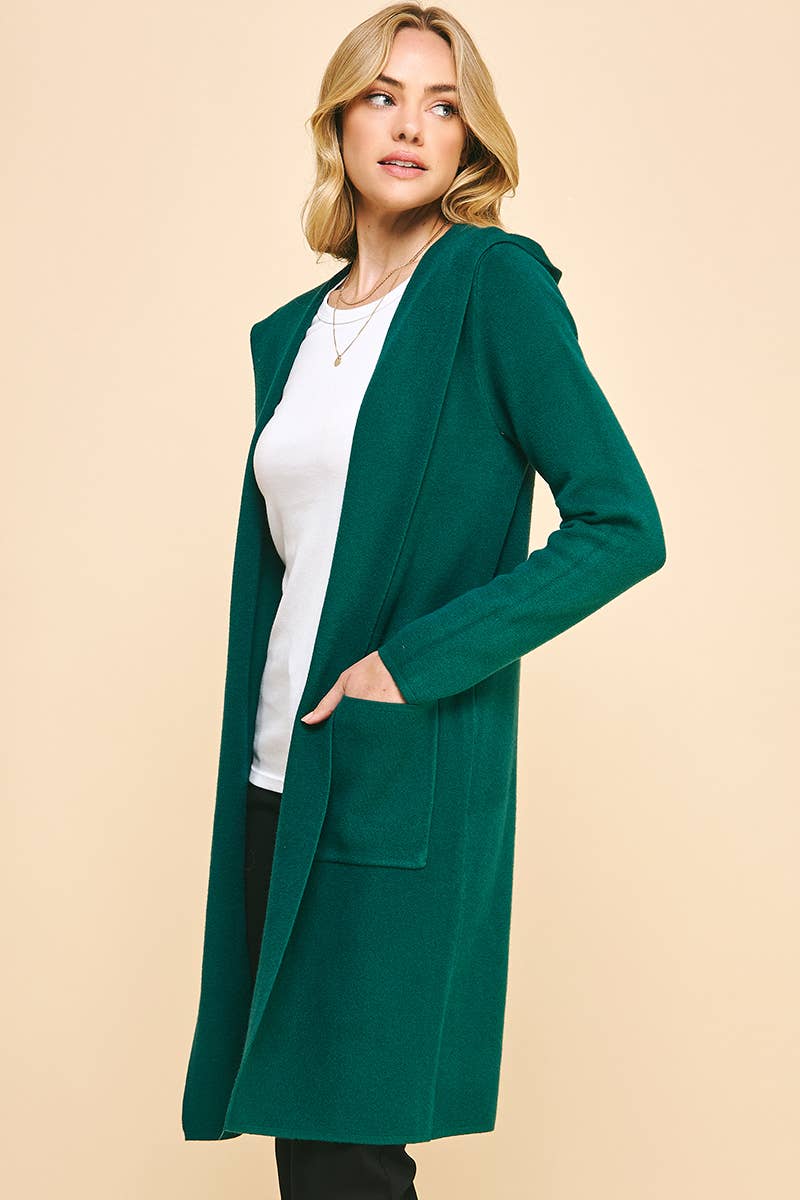 OPEN KNIT CARDIGAN - 3764W: ESPRESSO / ML