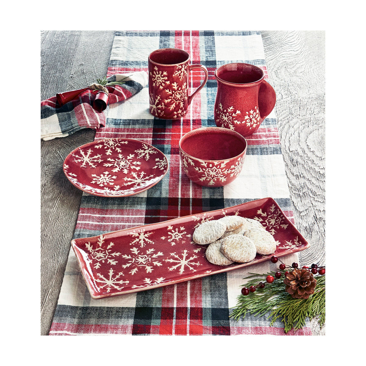 Christmas Snowflake Mug - Red