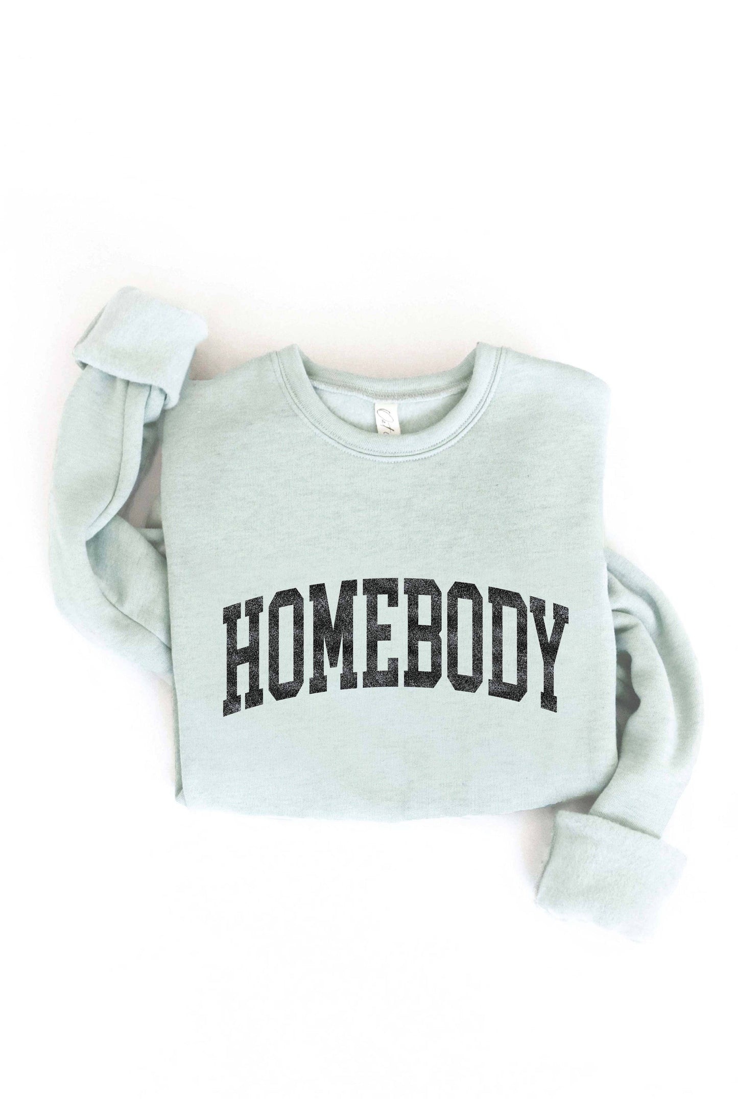HOMEBODY Graphic Sweatshirt: ATHLETIC HEATHER / S