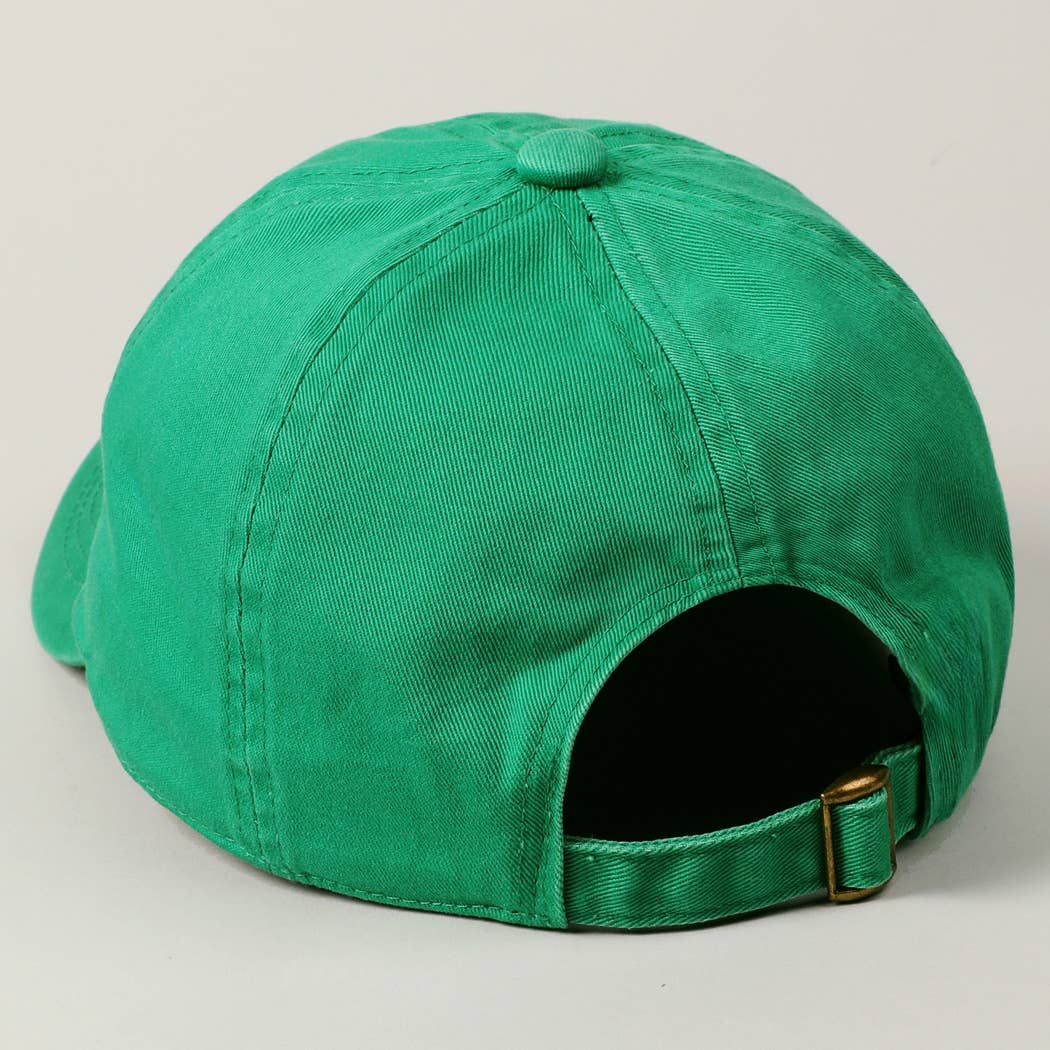 St. Patrick's Day Beer Club Embroidery Patch Cap: Green / ONE SIZE
