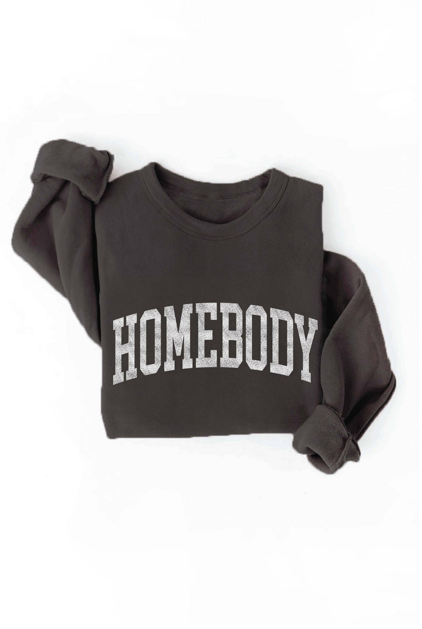 HOMEBODY Graphic Sweatshirt: ATHLETIC HEATHER / L